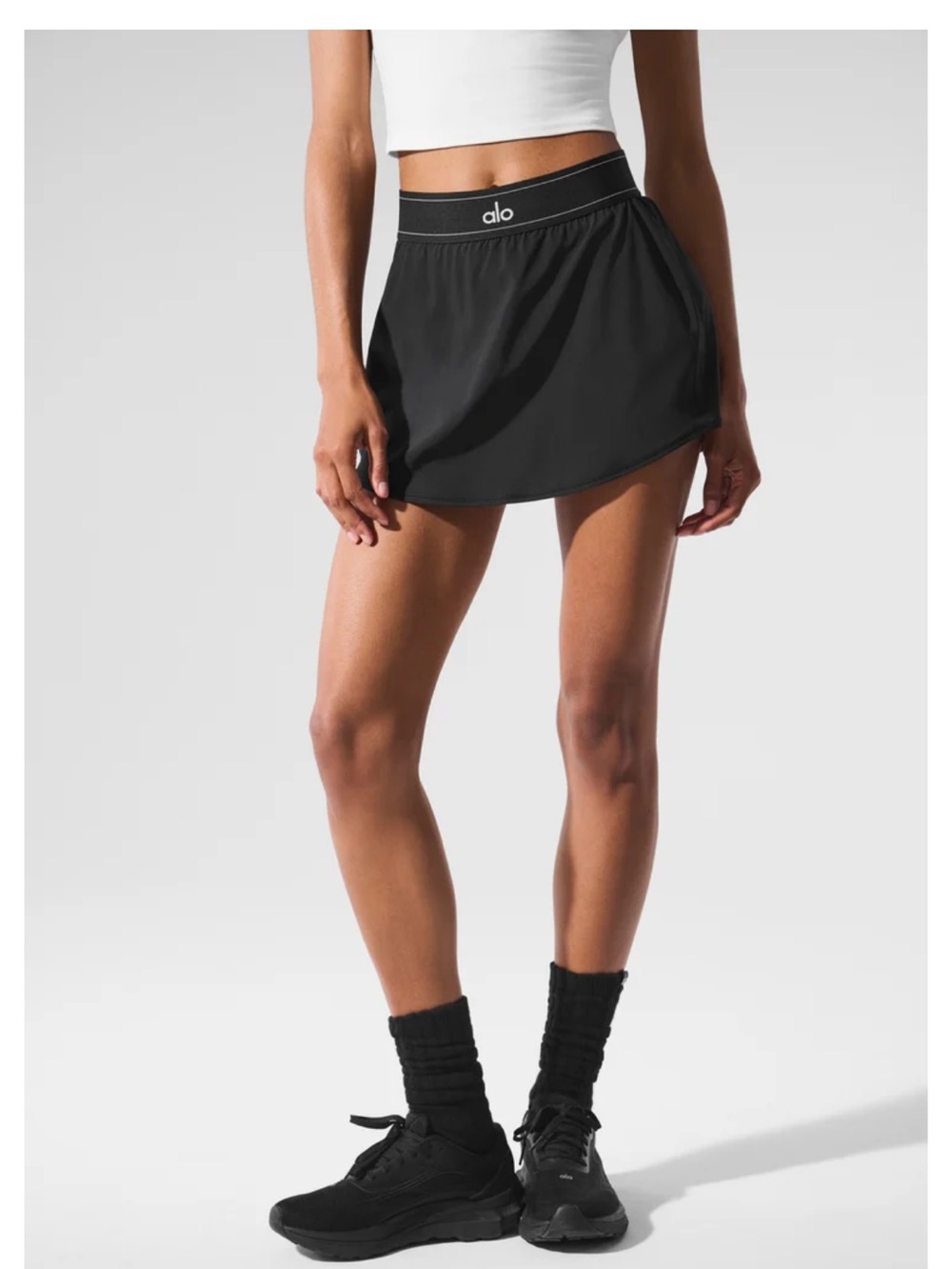 ALO Yoga Match Point Skirt Black XS